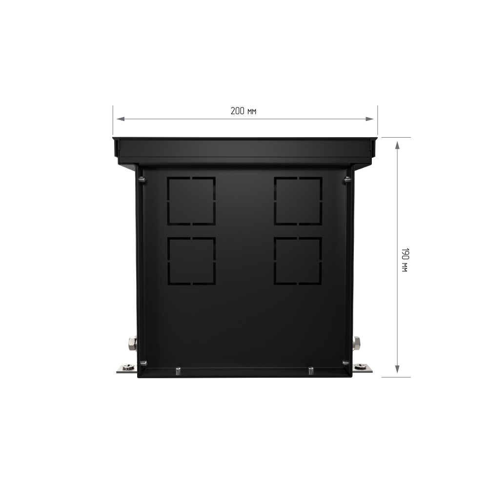 Конвектор внутрипольный Royal Thermo ATRIUM-190/200/3000-DG-U-BL