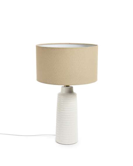 Mijal Керамическая настольная лампа с белой отделкой