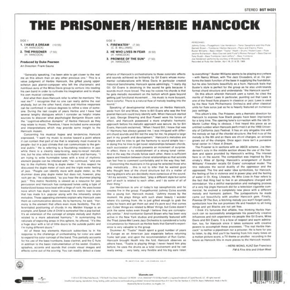 Herbie Hancock / The Prisoner (LP)