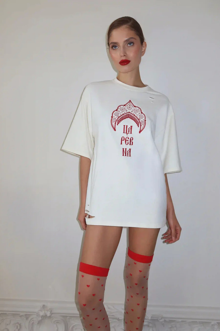 Футболка "Царевна", Молочный