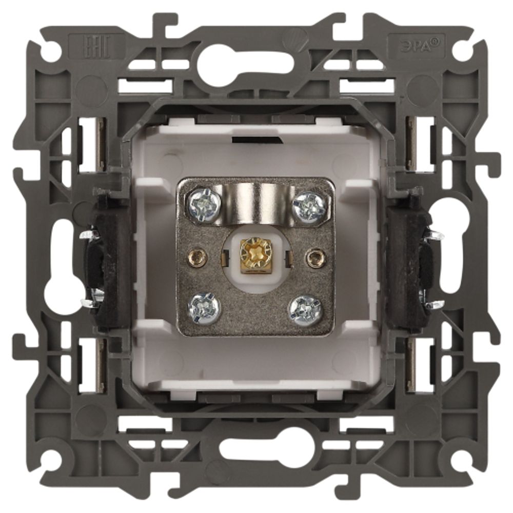 14-3101-04 ЭРА Розетка TV одиночная, IP20, Эра Elegance, шампань