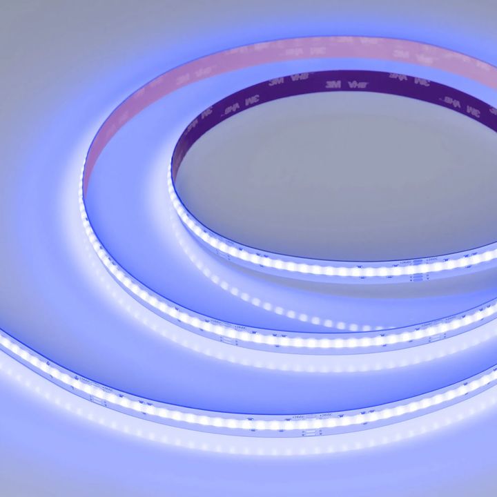 Светодиодная лента Arlight 15W/m 768LED/m CSPSMD дневной белый + разноцветный 5М COB-X768-12mm 24V 041786