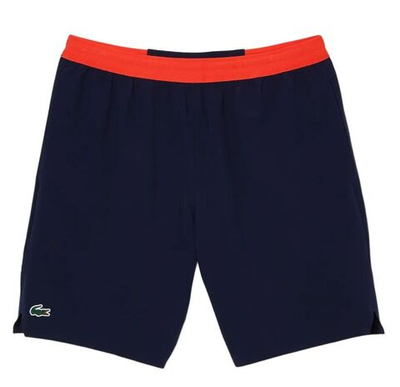 Мужские теннисные шорты Lacoste Tennis x Novak Djokovic Taffeta Shorts - navy blue