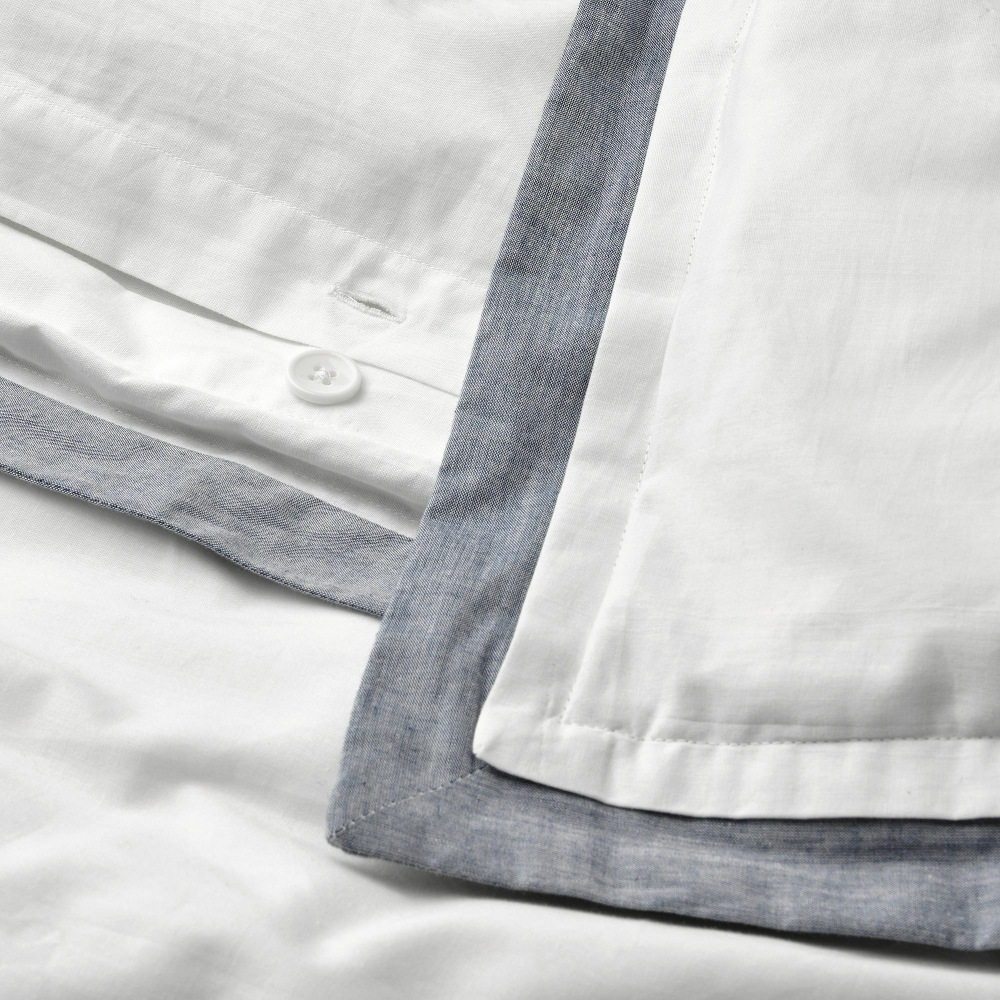 Комплект постельного белья IKEA TATELSMYGARE (ТАТЕЛСМИГАРЕ), Односпальный, Белый, 150x200, 50x80 см