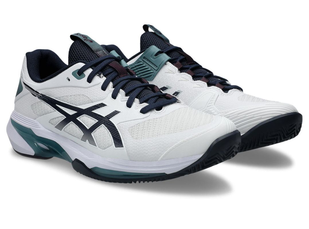 Теннисные кроссовки Asics Solution Speed FF 4 Clay - white/midnight
