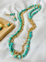 Нить-трансформер из говлита, фурнитура золото