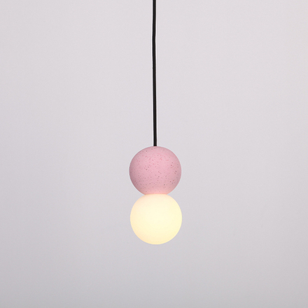 Pendant design lamp Nudo  (Pink)