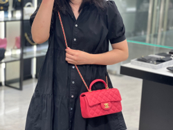 Chanel Mini Flap Bag with Top Handle 20 cm