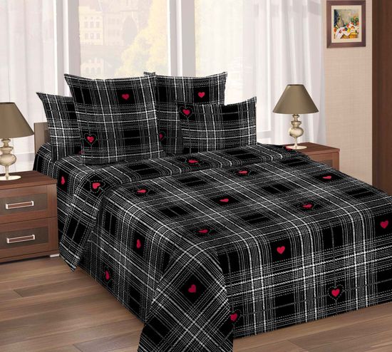 Полуторный комплект постельного белья Уютный сад поплин