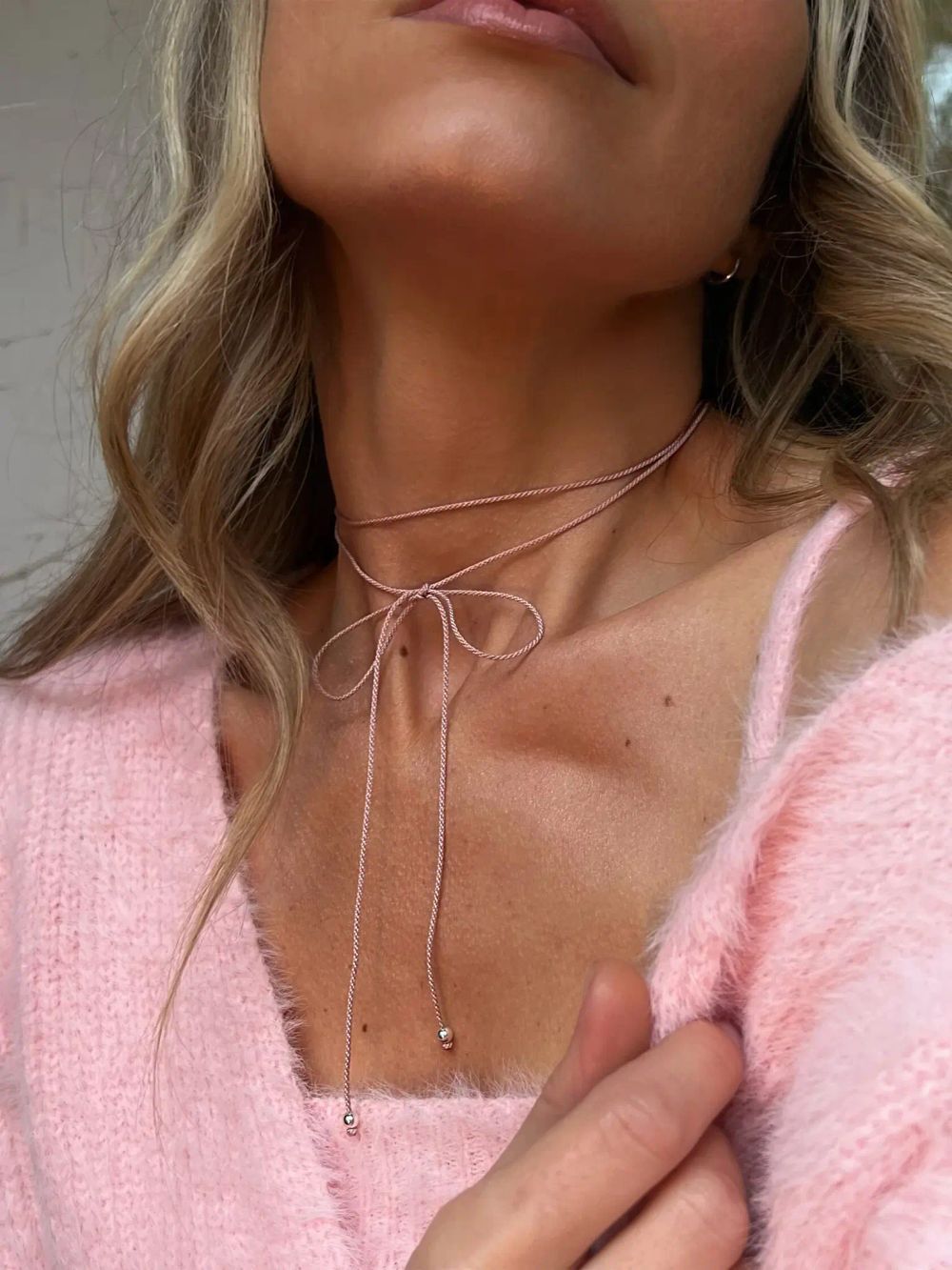 Плетенный шнурок Pink