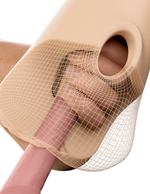 Телесный мастурбатор с вибрацией Double Pounder Vibrating Squeeze Stroker (Цвет: телесный)