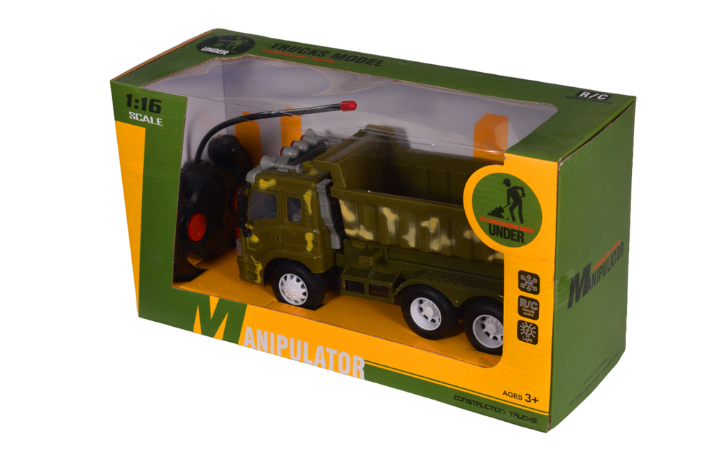 Машина Военная на РУ +транспорт, коробка A1008A