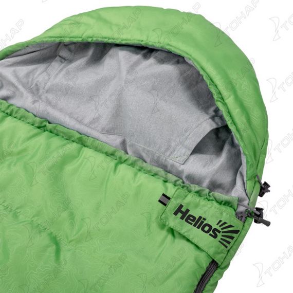 Спальный мешок TORO 300L (210х70, левый, стратекс, салатовый) (T-HS-SB-T-300L) Helios
