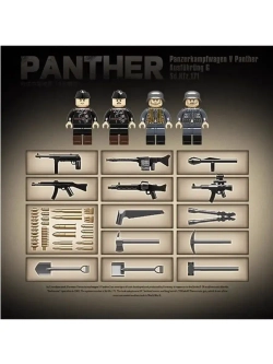 Конструктор Немецкий танк Пантера 1180 деталей 100246