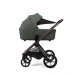 Коляска 2 в 1 Peppy Monaco thermo Green (зеленый), рама серо-коричневая