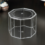 Фальшярус восьмигранный для торта, акрил, 20 см, h=12 см