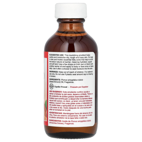 De La Cruz, масло сладкого миндаля, 59 мл (2 жидк. унции)
