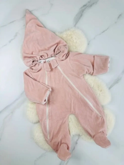 Комбинезон велюровый для новорожденного