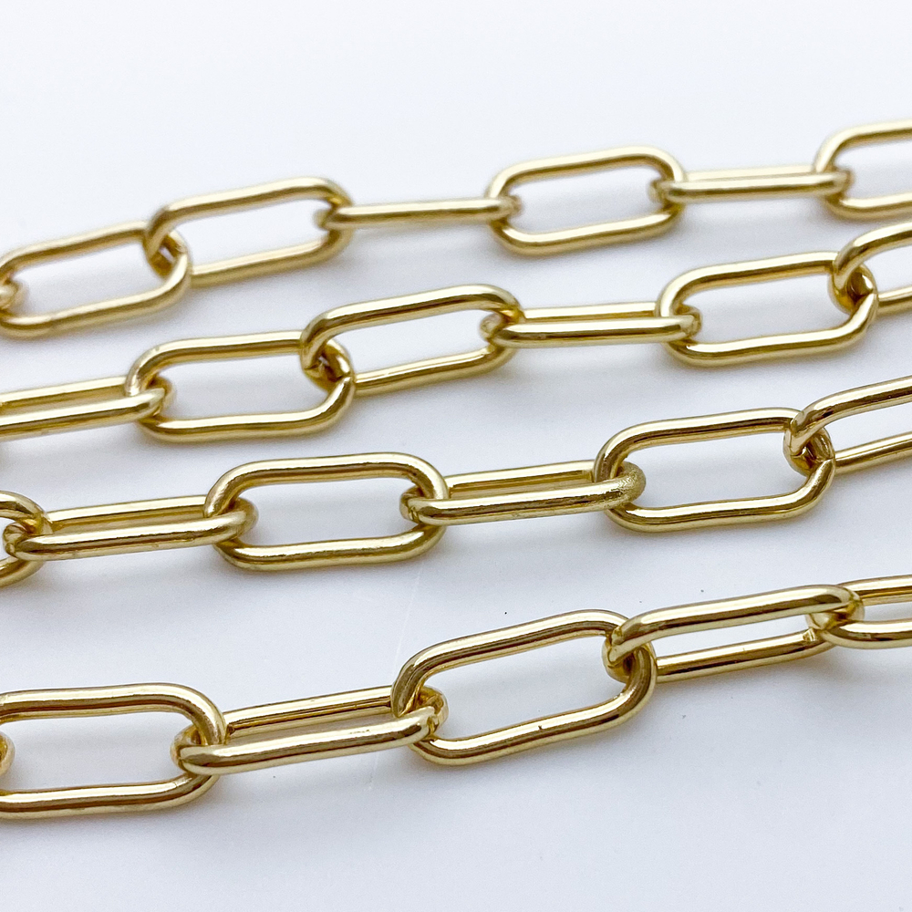 Цепочка, цвет золото, размер 16*7 мм, цена за отрезок 49-51 см