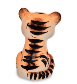 ГЛ- 028 Фигурка «Тигренок Тишка» цв. (Гжельский фарфор)