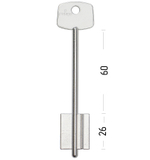 Заготовка сувальдного ключа 10674 2DN14R DV-19G 5DVN26