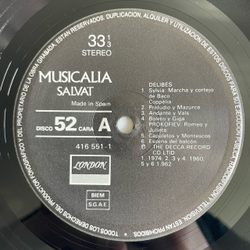 Винтажная виниловая пластинка LP Сборник Классических Балетов, Musicalia 52. Ballet Y Danzas (Испания 1987) (Коппелия, Ромео И Джульетта, Родео)