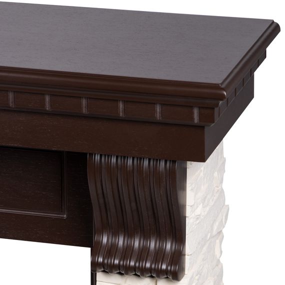 Каминокомплект: Очаг Electrolux EFP/P-4220LS, портал Michigan 42/40/36, камень мол., шп. тем. дуб — (3)