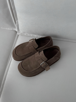 Лоферы из натуральной замши