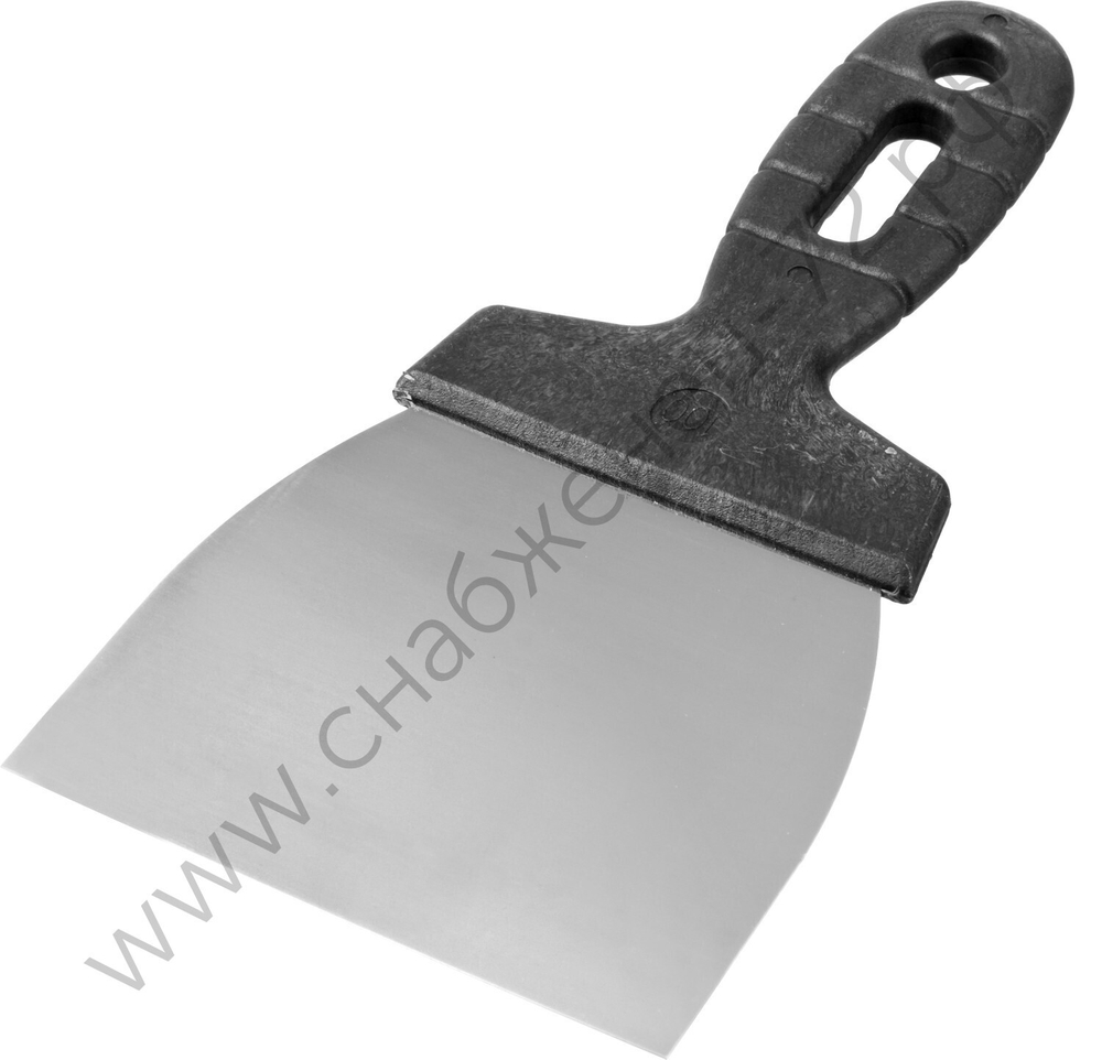 ЗУБР 100 мм, пластиковая ручка, нержавеющий, Шпатель, МАСТЕР (10077-10)