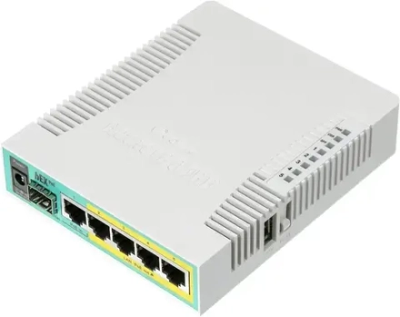 Маршрутизатор MikroTik hEX PoE 5xGbLAN 1xSFP Passive PoE RB960PGS