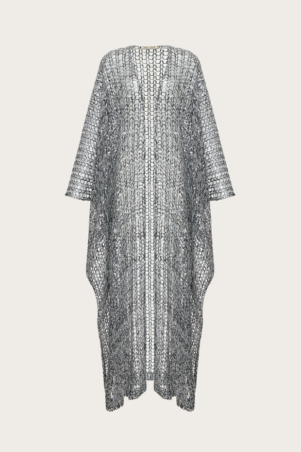 ХИТОН ИЗ ТРИКОТАЖА, ДЕКОРИРОВАННЫЙ ПАЙЕТКАМИ