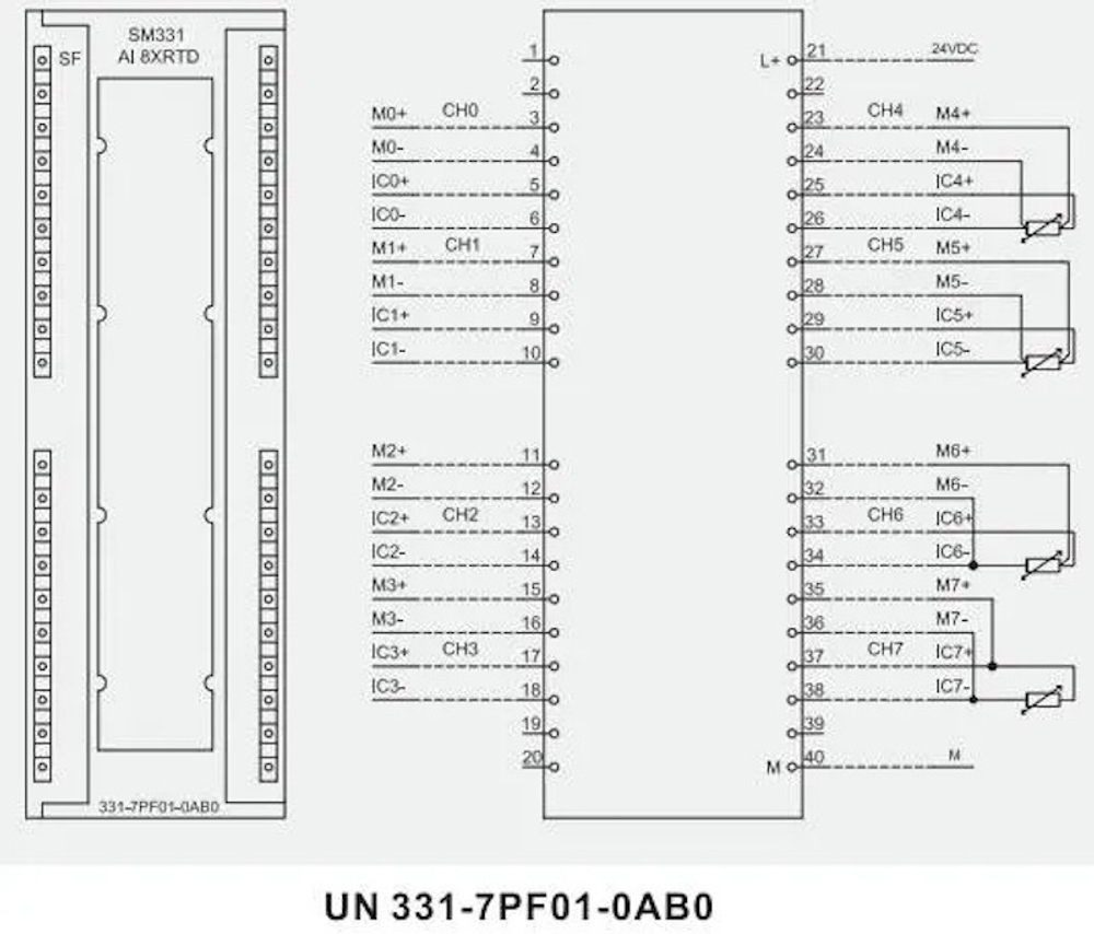 UN 331-7PF01-0AB0 МОДУЛЬ ТЕРМОСОПРОТИВЛЕНИЙ SM331 8RTD,