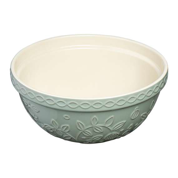 Миска серо-мятного цвета с рельефным узором Ягоды Тайги из коллекции russian north, 1,5 л