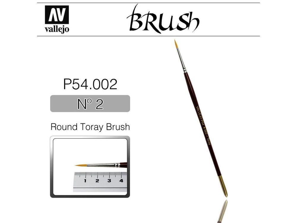 Synthetic Round Toray Brush No.2 Synthetic Round Toray Brush No.2