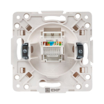 Стокгольм Механизм Розетки RJ-45 1-местной белый EKF