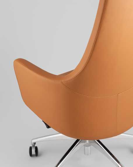 Кресло руководителя TopChairs Ferris коричневое