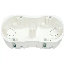 Коробка установочная 2-местная для гипсокартона (155х76х45,5мм), 1шт