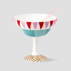 Набор Farforite «Цирковое представление»: 2 креманки и 2 ложки в подарочной коробке