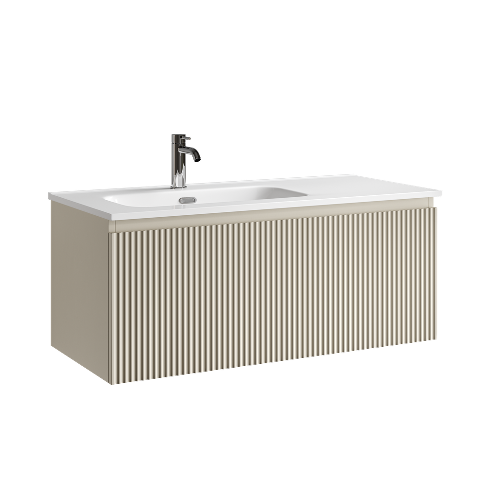 Тумба подвесная Sancos Snob R 1.0 с одним ящиком 995х445х406, Beige Soft, SNR1.0100LCE