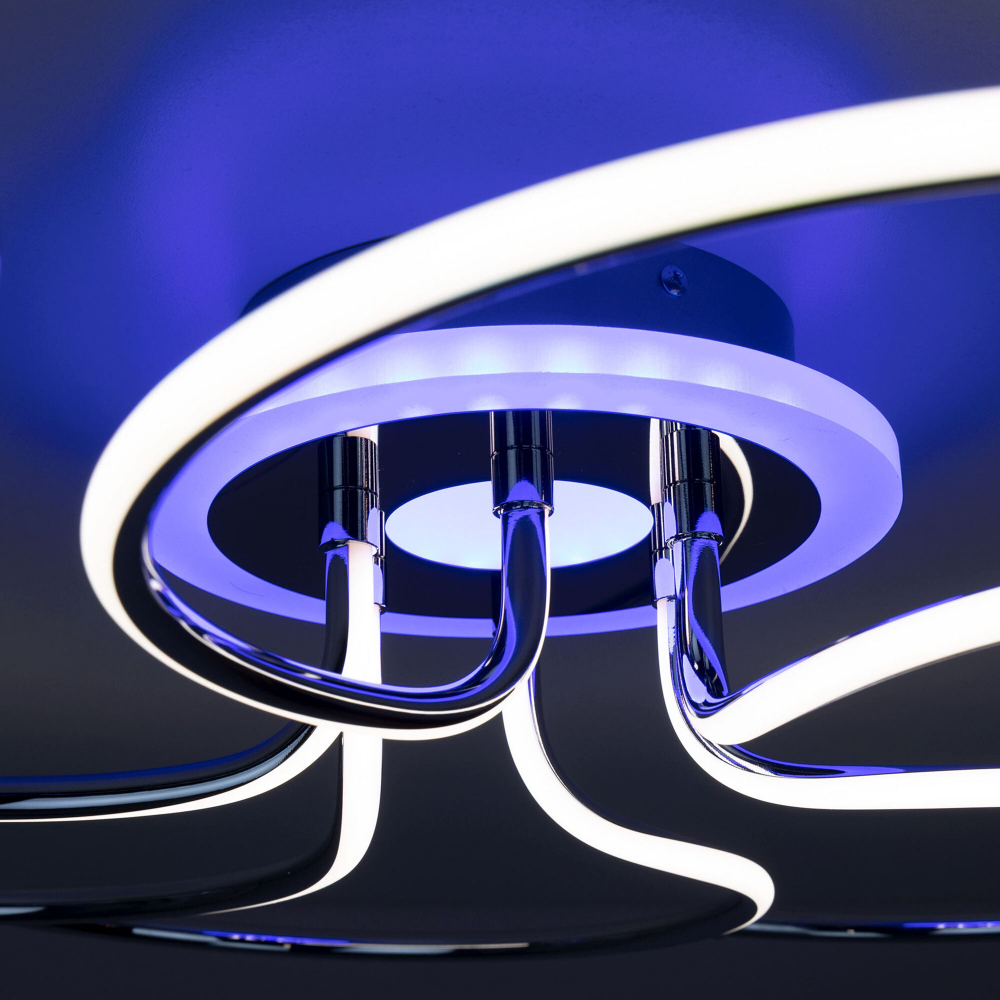 Citilux Джемини CL229261E LED RGB Люстра с пультом Хром