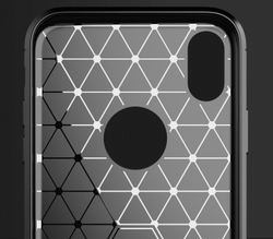 Чехол для iPhone XR цвет Black (черный), серия Carbon от Caseport