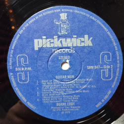 Винтажная виниловая пластинка LP Duane Eddy Guitar Man (UK 1976)