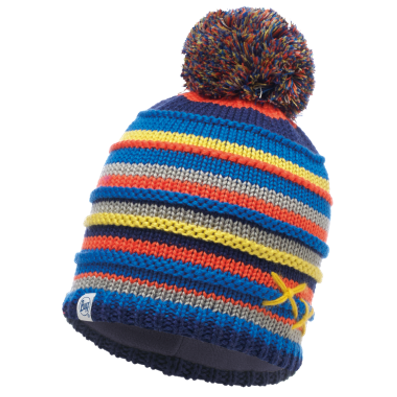 Шапка вязаная с флисом детская Buff Lasse Blue Фото 1