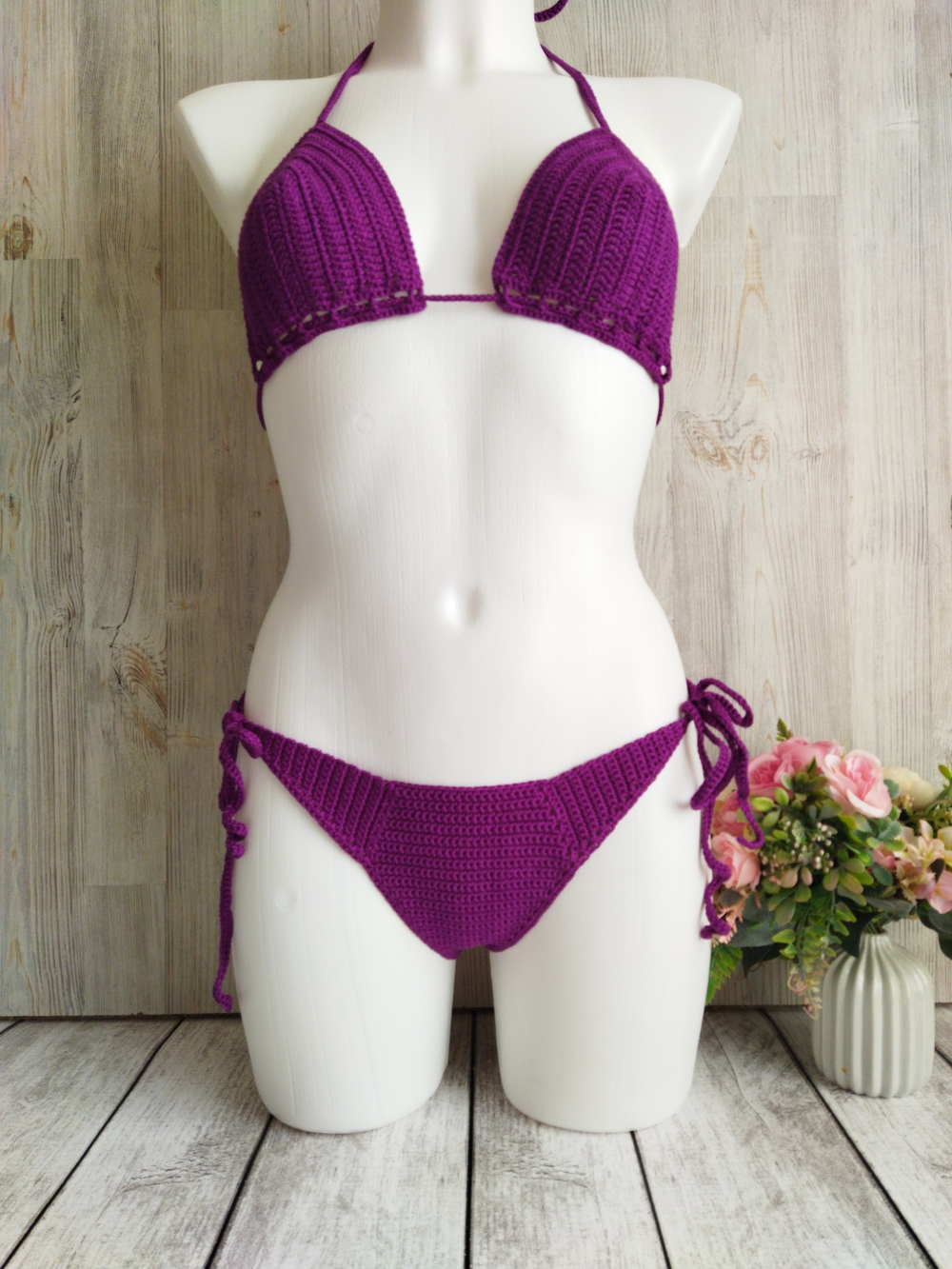 Купальник вязаный