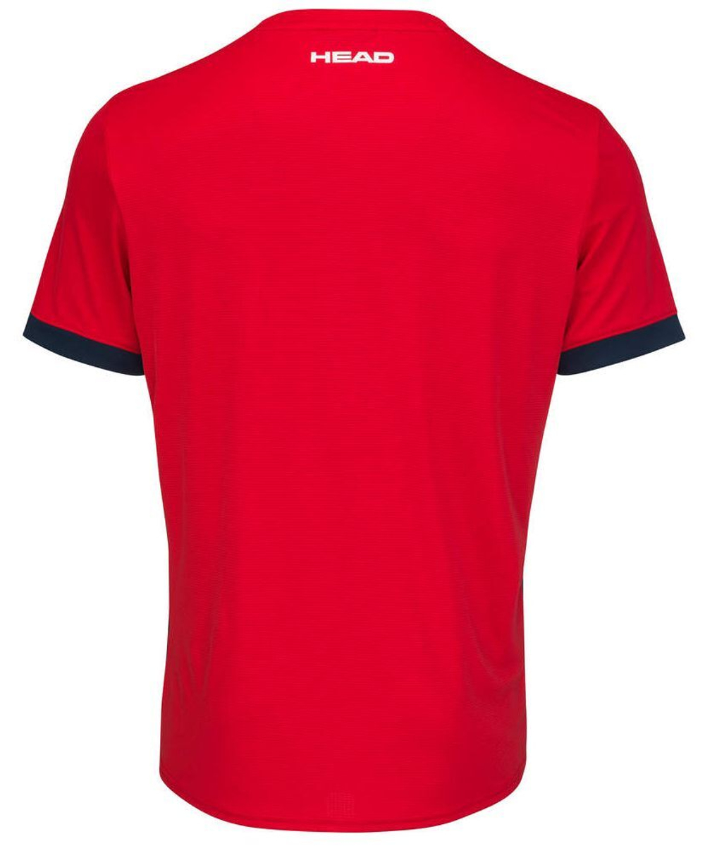 Мужская теннисная футболка Head Slice T-Shirt M - red/dark blue