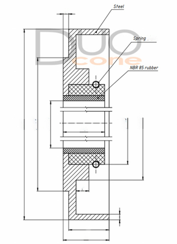 Армированная манжета (Сальник) 500-5701 (5005701) Caterpillar