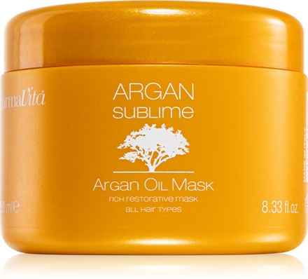 FarmaVita Argan Sublime - восстанавливающая и увлажняющая маска для волос /   250  ml  / GTIN 8022033004819