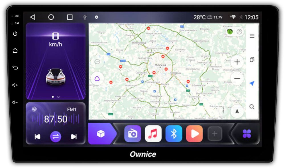 Магнитола для AUDI A4 2000-2008 (B6,B7) - Carmedia OL-9102 QLed, Android 12, TS10, CarPlay, 4G SIM-слот