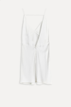 ZARA ТОП НА БРЕТЕЛЯХ С ВЫРЕЗОМ — 50TH ANNIVERSARY, БЕЛЫЙ