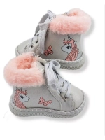 Ботинки-пинетки демисезонные детские для малышки.